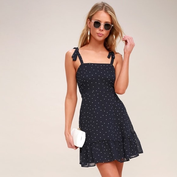 lulus polka dot dress